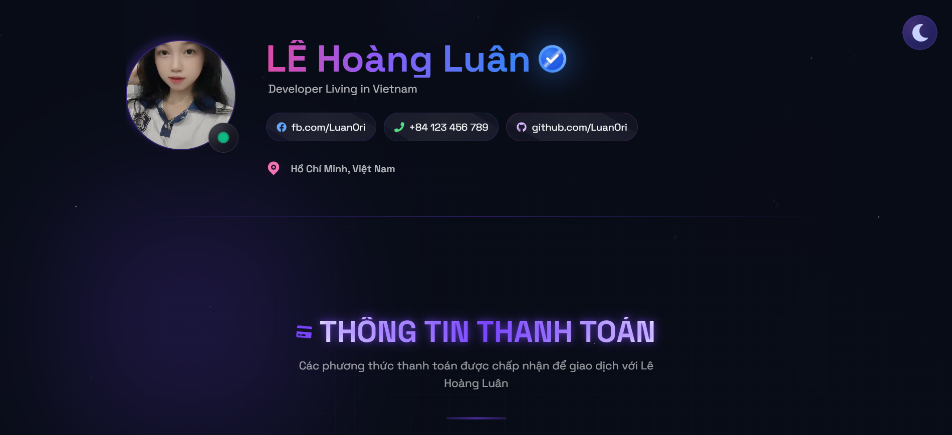  Source Code Thông Tin Thanh Toán - LuanOri